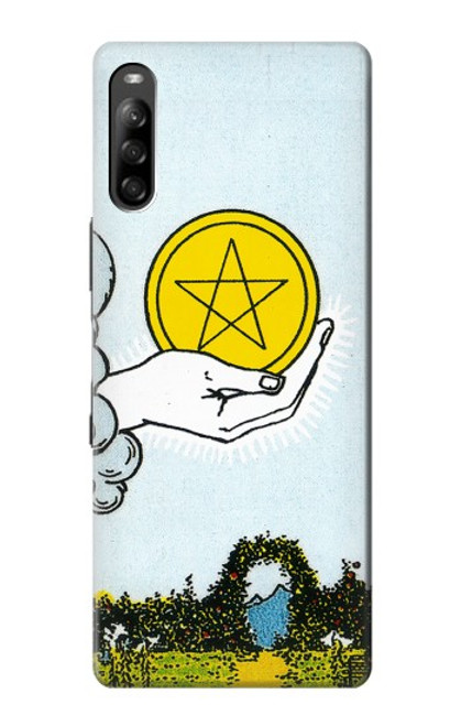 S3722 タロットカードペンタクルコインのエース Tarot Card Ace of Pentacles Coins Sony Xperia L4 バックケース、フリップケース・カバー