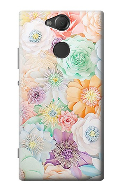 S3705 パステルフローラルフラワー Pastel Floral Flower Sony Xperia XA2 バックケース、フリップケース・カバー