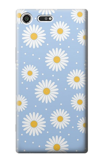 S3681 デイジーの花のパターン Daisy Flowers Pattern Sony Xperia XZ Premium バックケース、フリップケース・カバー