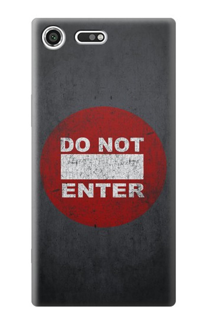S3683 立入禁止 Do Not Enter Sony Xperia XZ Premium バックケース、フリップケース・カバー
