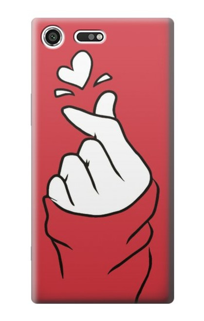 S3701 ミニハートラブサイン Mini Heart Love Sign Sony Xperia XZ Premium バックケース、フリップケース・カバー