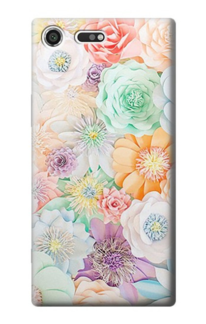 S3705 パステルフローラルフラワー Pastel Floral Flower Sony Xperia XZ Premium バックケース、フリップケース・カバー