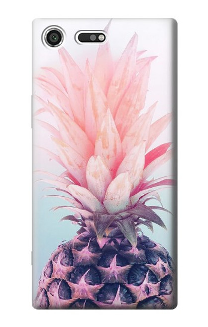 S3711 ピンクパイナップル Pink Pineapple Sony Xperia XZ Premium バックケース、フリップケース・カバー