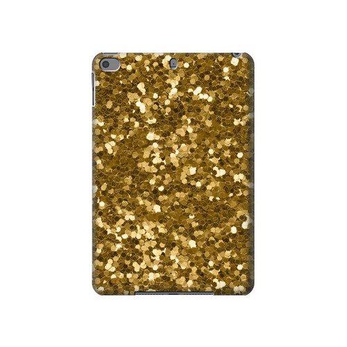 S3388 ゴールドラメグラフィックプリント Gold Glitter Graphic Print iPad mini 4, iPad mini 5, iPad mini 5 (2019) タブレットケース