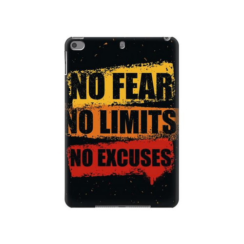 S3492 恐れのない言い訳のない No Fear Limits Excuses iPad mini 4, iPad mini 5, iPad mini 5 (2019) タブレットケース