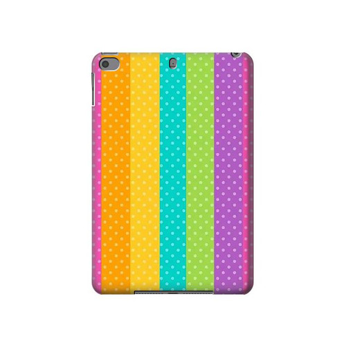 S3678 カラフルなレインボーバーティカル Colorful Rainbow Vertical iPad mini 4, iPad mini 5, iPad mini 5 (2019) タブレットケース