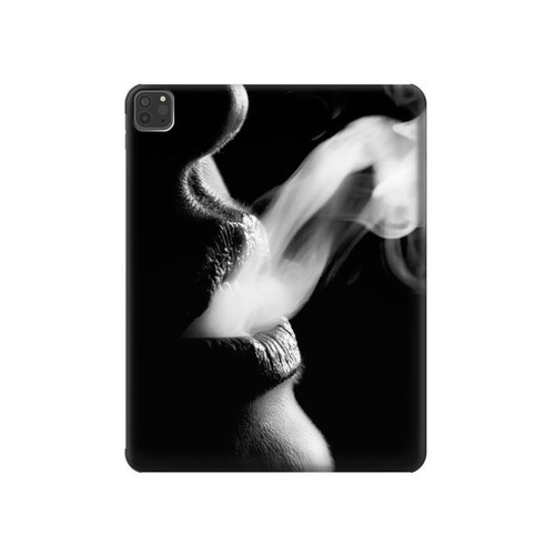 S0917 セクシーリップガール喫煙 Sexy Lip Girl Smoking iPad Pro 11 (2021,2020,2018, 3rd, 2nd, 1st) タブレットケース