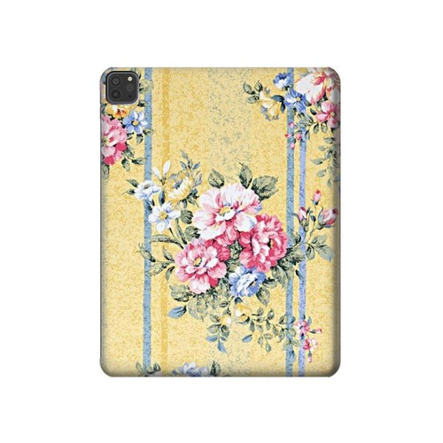 S2229 ビンテージの花 Vintage Flowers iPad Pro 11 (2021,2020,2018, 3rd, 2nd, 1st) タブレットケース