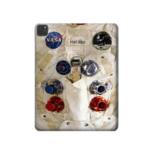 S2639 ニール・アームストロングホワイト宇宙飛行士の宇宙服 Neil Armstrong White Astronaut Space Suit iPad Pro 11 (2021,2020,2018, 3rd, 2nd, 1st) タブレットケース