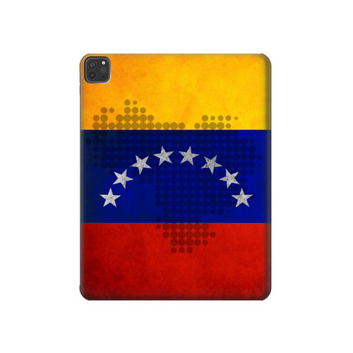 S2974 ベネズエラサッカー Venezuela Football Soccer Map Flag iPad Pro 11 (2021,2020,2018, 3rd, 2nd, 1st) タブレットケース