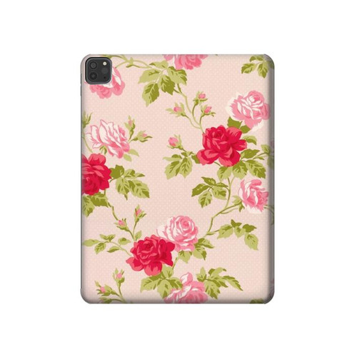 S3037 ローズコテージフローラ Pretty Rose Cottage Flora iPad Pro 11 (2021,2020,2018, 3rd, 2nd, 1st) タブレットケース