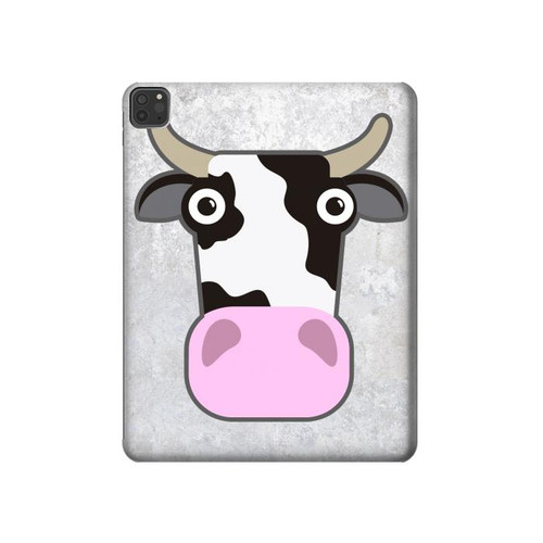S3257 牛の漫画 Cow Cartoon iPad Pro 11 (2021,2020,2018, 3rd, 2nd, 1st) タブレットケース