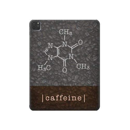 S3475 カフェイン分子 Caffeine Molecular iPad Pro 11 (2021,2020,2018, 3rd, 2nd, 1st) タブレットケース