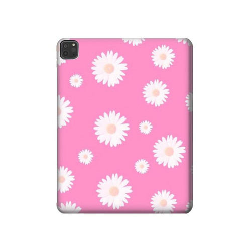 S3500 ピンクの花柄 Pink Floral Pattern iPad Pro 11 (2021,2020,2018, 3rd, 2nd, 1st) タブレットケース