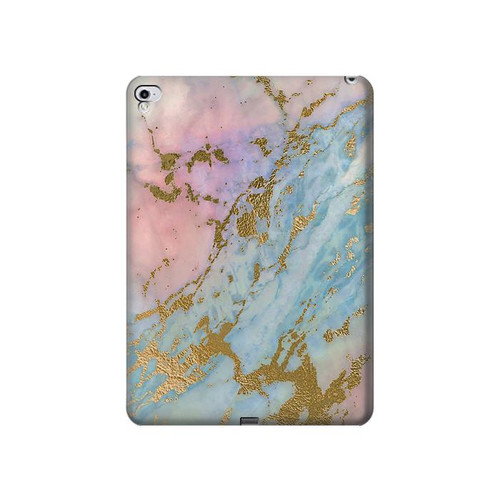 S3717 ローズゴールドブルーパステル大理石グラフィックプリント Rose Gold Blue Pastel Marble Graphic Printed iPad Pro 12.9 (2015,2017) タブレットケース