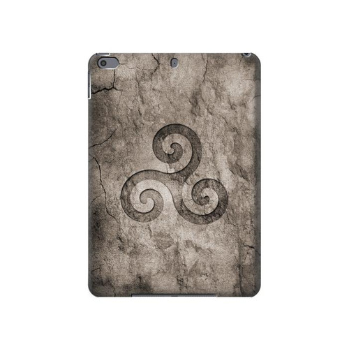 S2892 三脚巴シンボル Triskele Symbol Stone Texture iPad Pro 10.5, iPad Air (2019, 3rd) タブレットケース