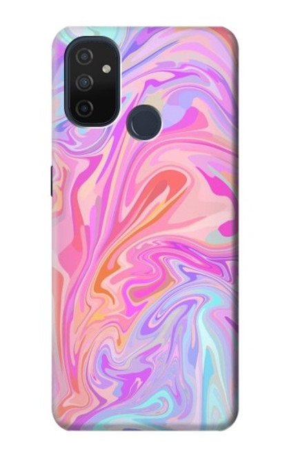 S3444 デジタルアートカラフルな液体 Digital Art Colorful Liquid OnePlus Nord N100 バックケース、フリップケース・カバー