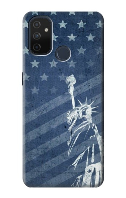 S3450 米国旗の自由の女神 US Flag Liberty Statue OnePlus Nord N100 バックケース、フリップケース・カバー