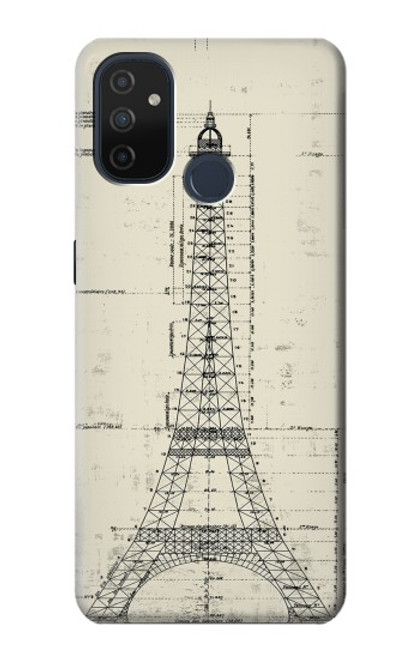 S3474 エッフェル建築図面 Eiffel Architectural Drawing OnePlus Nord N100 バックケース、フリップケース・カバー
