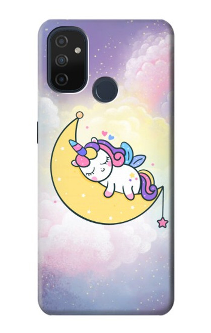 S3485 かわいい眠りユニコーン Cute Unicorn Sleep OnePlus Nord N100 バックケース、フリップケース・カバー