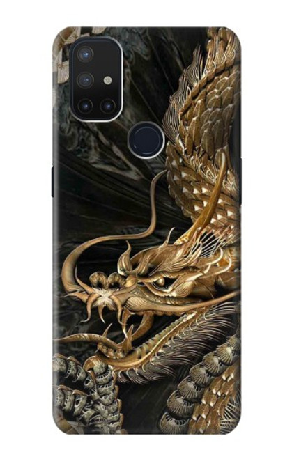 S0426 ゴールドドラゴン Gold Dragon OnePlus Nord N10 5G バックケース、フリップケース・カバー