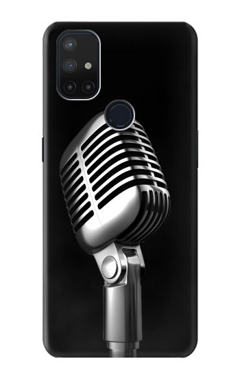 S1672 レトロ マイク ジャズ音楽 Retro Microphone Jazz Music OnePlus Nord N10 5G バックケース、フリップケース・カバー