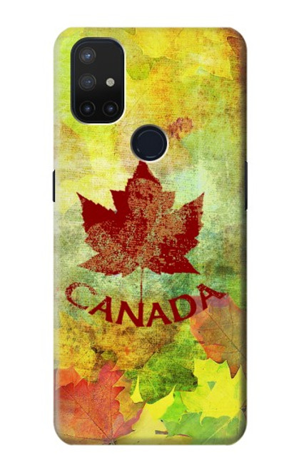 S2523 カナダ秋のメープルリーフ Canada Autumn Maple Leaf OnePlus Nord N10 5G バックケース、フリップケース・カバー