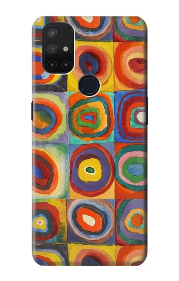 S3409 正方形の同心円 Squares Concentric Circles OnePlus Nord N10 5G バックケース、フリップケース・カバー