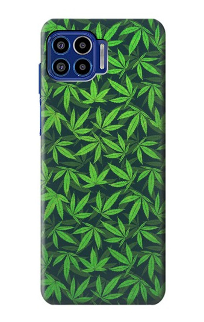 S2666 マリファナ柄 Marijuana Pattern Motorola One 5G バックケース、フリップケース・カバー