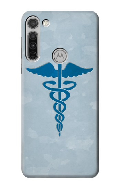 S2815 カドゥケウスの杖 医療シンボル Medical Symbol Motorola Moto G8 バックケース、フリップケース・カバー