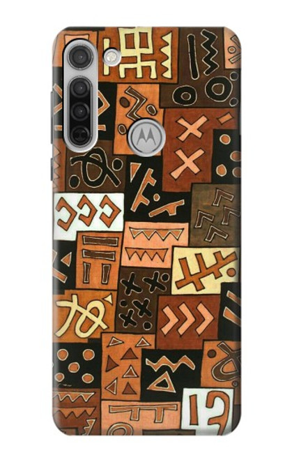 S3460 マリ芸術 Mali Art Pattern Motorola Moto G8 バックケース、フリップケース・カバー