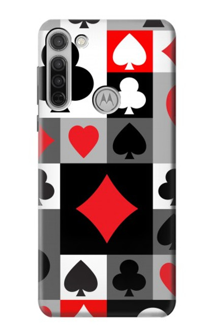 S3463 ポーカーカード Poker Card Suit Motorola Moto G8 バックケース、フリップケース・カバー