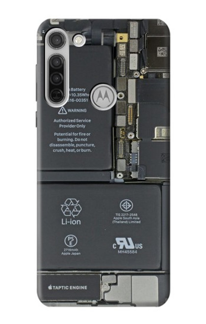 S3467 携帯電話の中のグラフィック Inside Mobile Phone Graphic Motorola Moto G8 バックケース、フリップケース・カバー