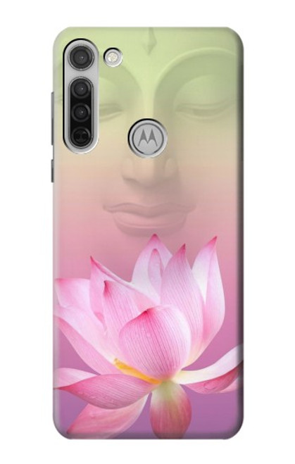 S3511 蓮の花の仏教 Lotus flower Buddhism Motorola Moto G8 バックケース、フリップケース・カバー