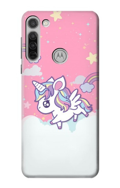 S3518 ユニコーン漫画 Unicorn Cartoon Motorola Moto G8 バックケース、フリップケース・カバー