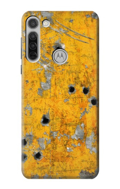 S3528 弾 黄色の金属 Bullet Rusting Yellow Metal Motorola Moto G8 バックケース、フリップケース・カバー