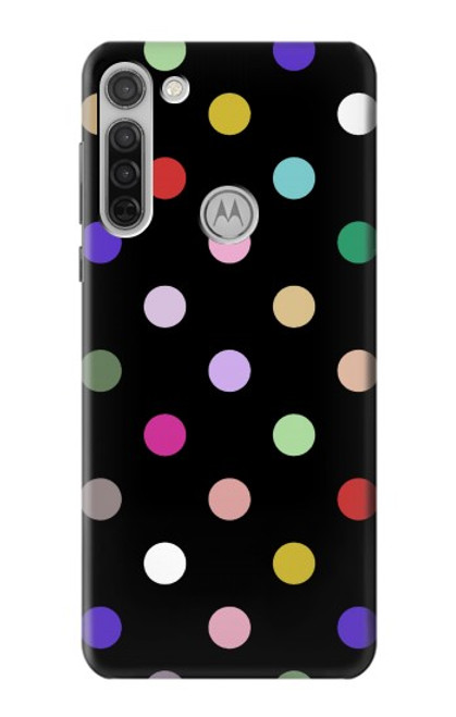 S3532 カラフルな水玉 Colorful Polka Dot Motorola Moto G8 バックケース、フリップケース・カバー