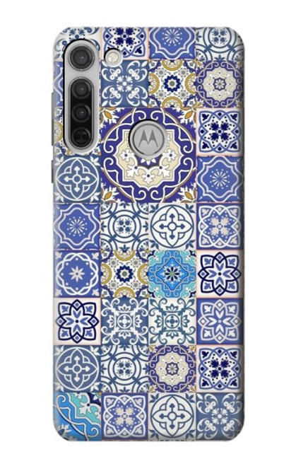 S3537 モロッコのモザイクパターン Moroccan Mosaic Pattern Motorola Moto G8 バックケース、フリップケース・カバー