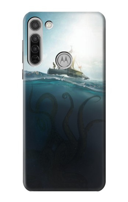 S3540 巨大なタコ Giant Octopus Motorola Moto G8 バックケース、フリップケース・カバー