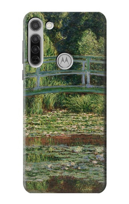 S3674 クロードモネ歩道橋とスイレンプール Claude Monet Footbridge and Water Lily Pool Motorola Moto G8 バックケース、フリップケース・カバー