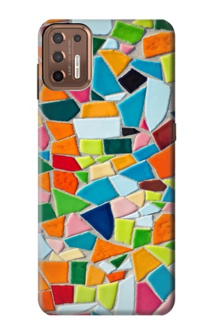 S3391 モザイクアートグラフィック Abstract Art Mosaic Tiles Graphic Motorola Moto G9 Plus バックケース、フリップケース・カバー