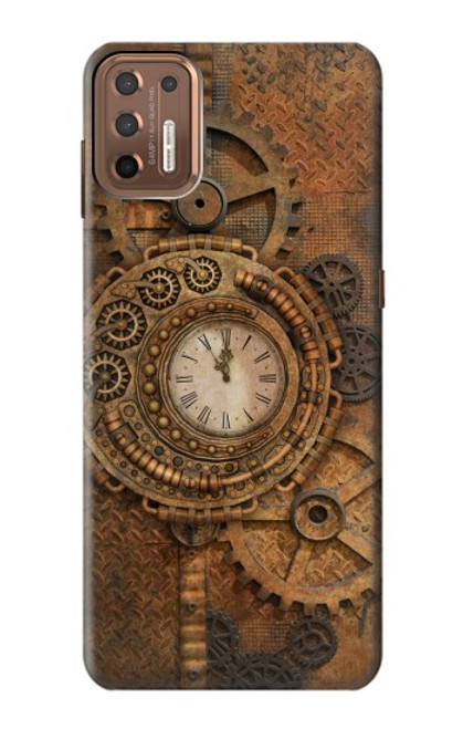 S3401 クロックギア スチームパンク Clock Gear Streampunk Motorola Moto G9 Plus バックケース、フリップケース・カバー