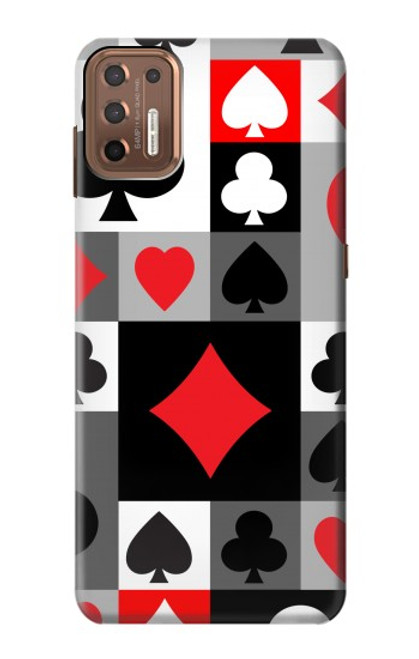 S3463 ポーカーカード Poker Card Suit Motorola Moto G9 Plus バックケース、フリップケース・カバー