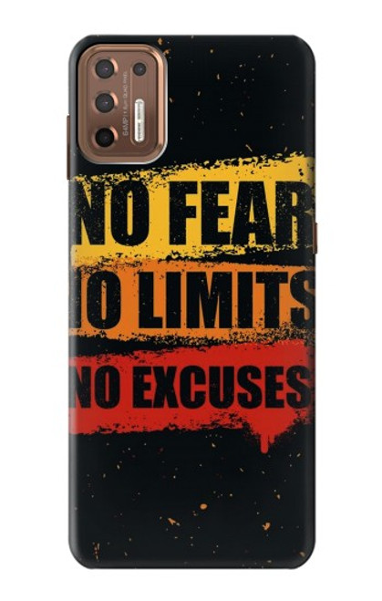 S3492 恐れのない言い訳のない No Fear Limits Excuses Motorola Moto G9 Plus バックケース、フリップケース・カバー