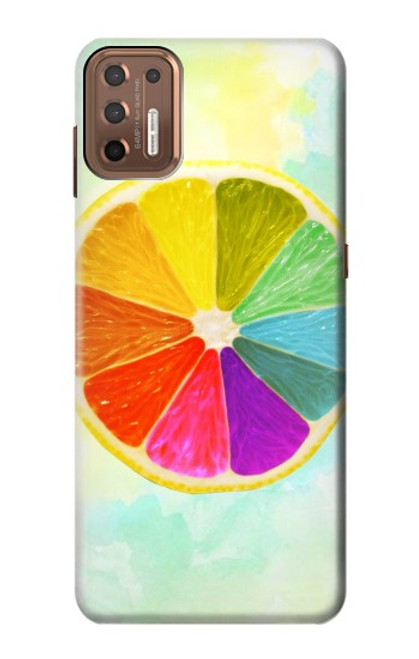 S3493 カラフルなレモン Colorful Lemon Motorola Moto G9 Plus バックケース、フリップケース・カバー