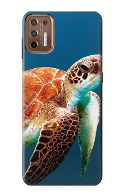 S3497 ウミガメ Green Sea Turtle Motorola Moto G9 Plus バックケース、フリップケース・カバー