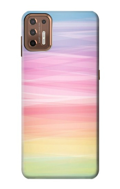 S3507 カラフルな虹 パステル Colorful Rainbow Pastel Motorola Moto G9 Plus バックケース、フリップケース・カバー