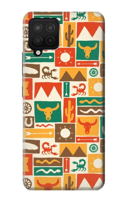 S1873 ウェスタンパターン Western Pattern Samsung Galaxy A42 5G バックケース、フリップケース・カバー