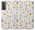 S2354 パステルの花のパターン Pastel Flowers Pattern Samsung Galaxy S21 5G バックケース、フリップケース・カバー