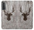 S2505 トナカイ古い木材グラフィックプリント Reindeer Head Old Wood Texture Graphic Printed Samsung Galaxy S21 5G バックケース、フリップケース・カバー
